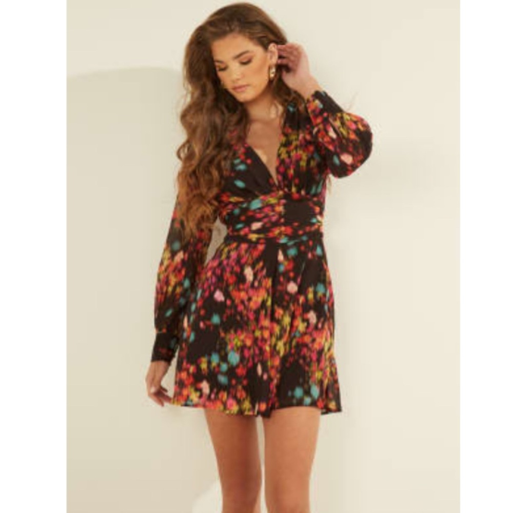 Guess Multicolor Long Sleeve Romper